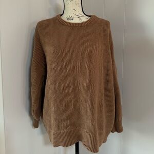 Old navy camel chunky knit sweater size XL